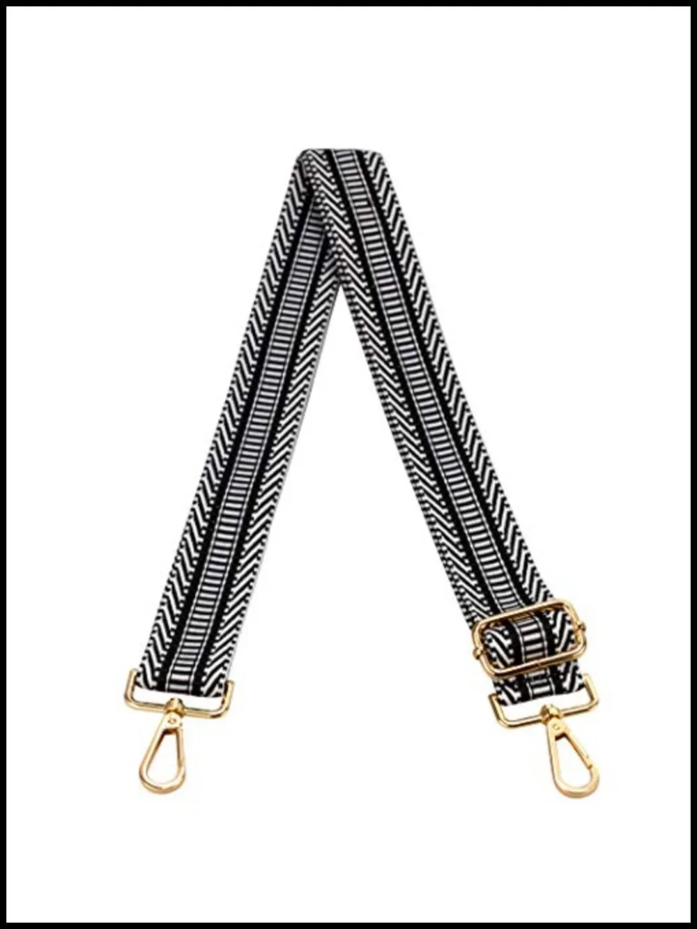 Adjustable Jacquard Woven Bag Strap - Wide Crossbody Purse Replacement